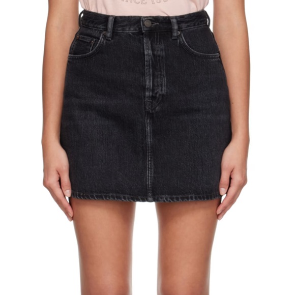 Acne Studios Dresses & Skirts - Acne Studios Black A-line denim mini skirt - size 38